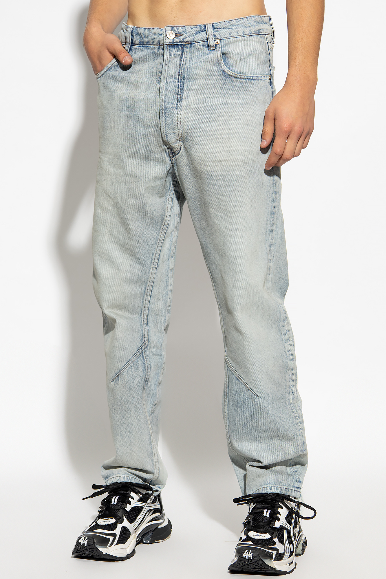 Light blue Jeans with vintage effect Balenciaga Vitkac GB